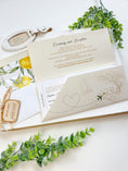 Load image into Gallery viewer, Lemon Boarding Pass Wedding Invitation (Sicily)
