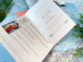 Load image into Gallery viewer, Coral and Crystals Passport Wedding Invitation (Dominican Republic)
