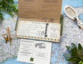 Load image into Gallery viewer, Vintage Travel Boarding Pass Wedding Invitation (Ireland)
