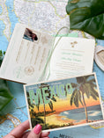 Load image into Gallery viewer, Boho Passport Destination Wedding Invitation (Puerto Vallarta - Mexico)
