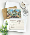 Load image into Gallery viewer, Save the Date - Savannah, Georgia - Vintage Large Letter Postcard
