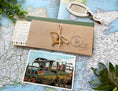 Load image into Gallery viewer, Vintage Travel Boarding Pass Wedding Invitation (Ireland)

