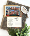 Load image into Gallery viewer, Save the Date - San Antonio, Texas - Vintage Large Letter Postcard
