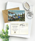 Load image into Gallery viewer, Save the Date - Summer in Vermont - Vintage Large Letter Postcard
