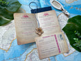 Load image into Gallery viewer, Vintage Hibiscus Passport Wedding Invitation (Hawaii)
