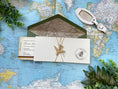 Load image into Gallery viewer, Vintage Boarding Pass Wedding Invitation (Scotland)
