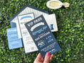 Load image into Gallery viewer, Baseball Ticket Theme Bar Mitzvah Invitation (Sports Theme)
