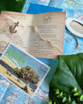 Load image into Gallery viewer, Divi Tree Vintage Passport Wedding Invitation (Palm Beach, Aruba)
