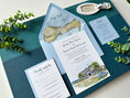 Load image into Gallery viewer, Custom Watercolor Map Wedding Invitation - Wianno Club (Cape Cod, Massachusetts)
