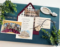 Load image into Gallery viewer, Watercolor Library Custom Wedding Invitation (George Peabody Library)
