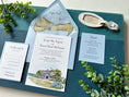 Load image into Gallery viewer, Custom Watercolor Map Wedding Invitation - Wianno Club (Cape Cod, Massachusetts)
