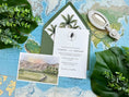 Load image into Gallery viewer, Watercolor Palm Tree Wedding Invitation (Indio, California)

