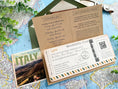 Load image into Gallery viewer, Vintage  Boarding Pass Wedding Invitation (Tuscany, Italy)
