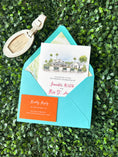 Load image into Gallery viewer, Tropical Watercolor Wedding Invitation, Shuffleboard Club (St Petersburg, Florida)
