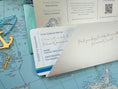 Load image into Gallery viewer, Caribbean Cruise Boarding Pass Wedding Invitation (the Bahamas)

