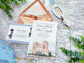 Load image into Gallery viewer, La Fonda on the Plaza Watercolor Wedding Invitation (Santa Fe, New Mexico)
