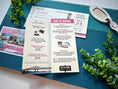 Load image into Gallery viewer, Custom Retro Travel Brochure and Boarding Pass Wedding Invite (New Orleans)
