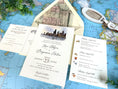 Load image into Gallery viewer, Skyline Watercolor Wedding Invitation - Chicago, Illinois
