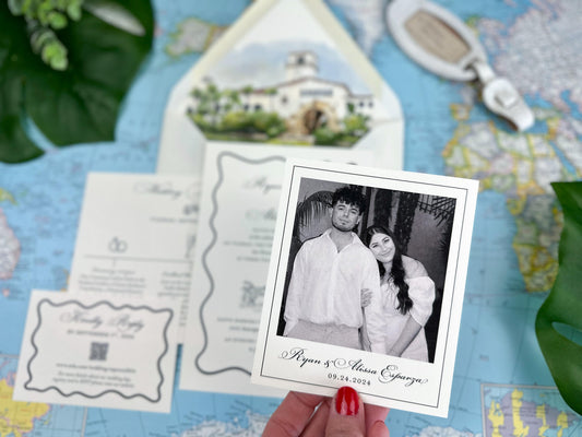 Santa Barbara Courthouse Wedding Invitation - (Santa Barbara, California)