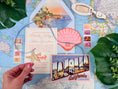 Load image into Gallery viewer, Custom La Jolla Wedding Invitation | Letterpress Invite with Retro Postcard RSVP
