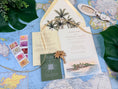 Load image into Gallery viewer, Little Palm Island Watercolor Wedding Invitation | Tropical Florida Wedding Suite
