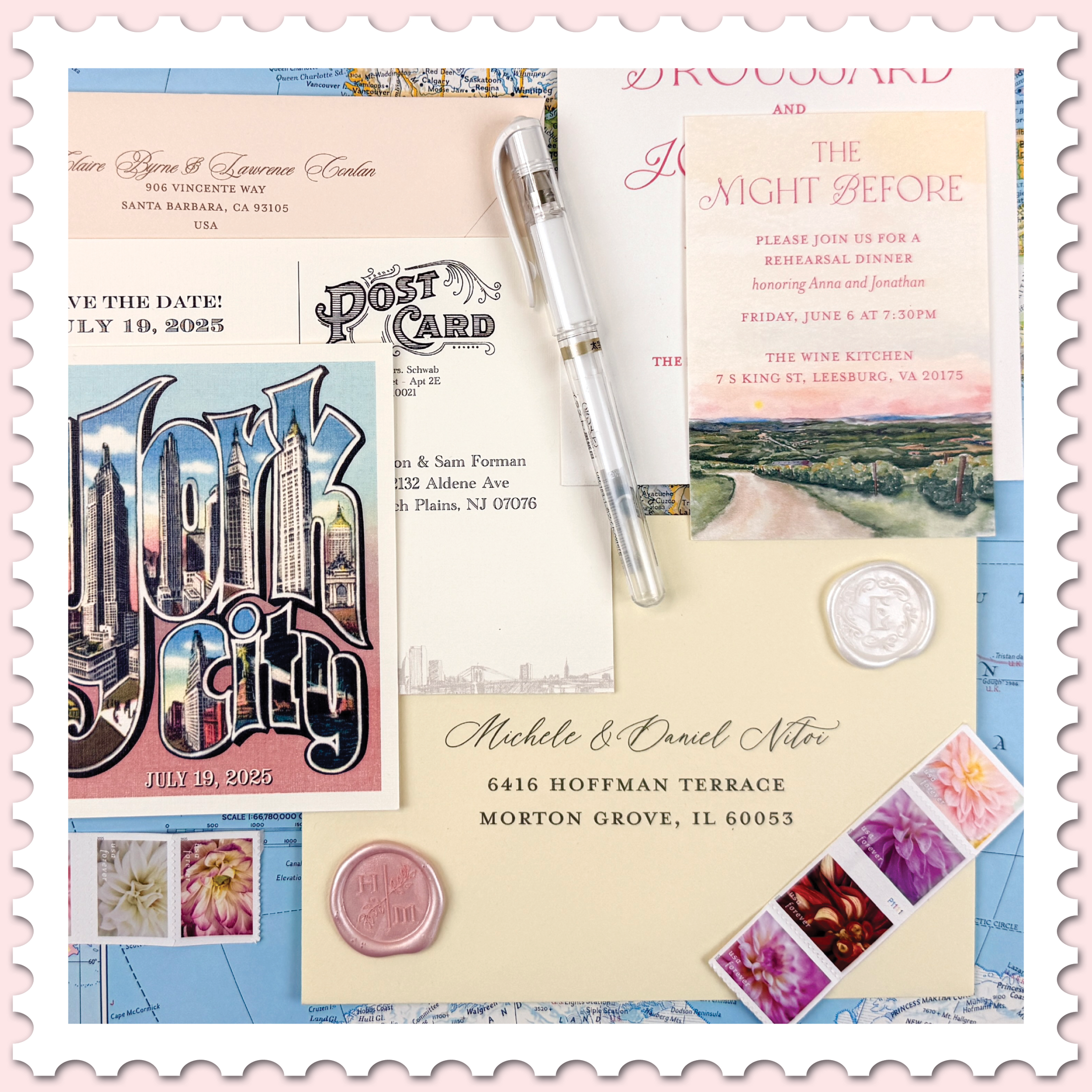Guest Address Printing - Design Add On