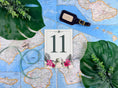 Load image into Gallery viewer, Tropical Park Table Numbers | Custom Designed Table Numbers
