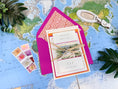 Load image into Gallery viewer, Mexico Watercolor Brochure Wedding Invitation (Hotel Xcaret)
