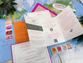 Load image into Gallery viewer, Mexico Watercolor Brochure Wedding Invitation (Hotel Xcaret)
