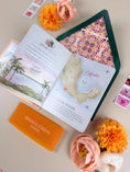Load image into Gallery viewer, Mexico Passport Wedding Invitation | Bright Tropical Suite | Custom Watercolor Design
