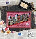 Load image into Gallery viewer, custom new orleans large letter save the date postcard
