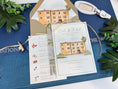 Load image into Gallery viewer, Custom Tuscany Villa Wedding Invitation | Italy Watercolor and Vellum
