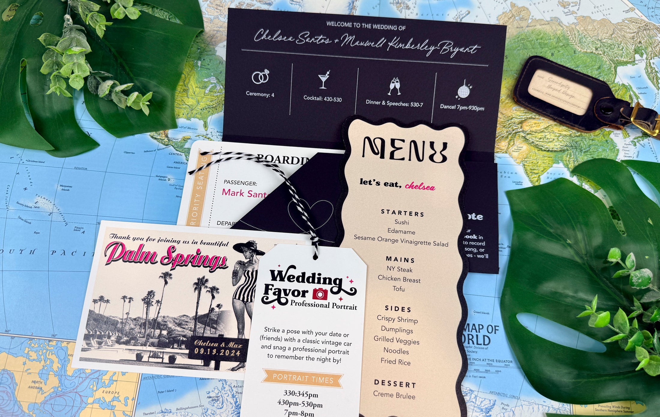 Retro Wedding Welcome Tag | Custom Wedding Favor Tag