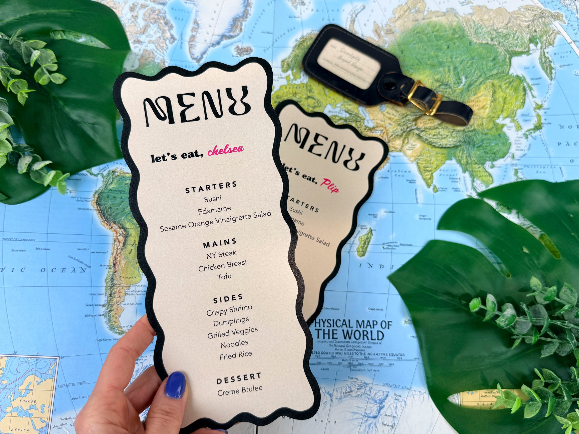 Retro Wedding Menu | Custom Designed Wedding Menu