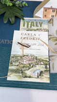 Load and play video in Gallery viewer, Custom Tuscany Villa Wedding Invitation | Italy Watercolor and Vellum
