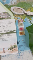 Load and play video in Gallery viewer, Hilton Head Island Invitation, Coastal Watercolor Venue Wedding Invitation
