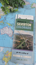 Load and play video in Gallery viewer, Custom Retro Travel Brochure Wedding Invitation (Silverton, Colorado)
