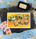 Load image into Gallery viewer, Save the Date - San Juan, Puerto Rico - Vintage Large Letter Postcard
