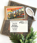 Load image into Gallery viewer, Save the Date - Tucson, Arizona (Desert Sunset) - Vintage Large Letter Postcard

