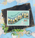 Load image into Gallery viewer, Save the Date - Washington DC - Vintage Large Letter Postcard
